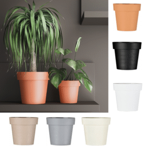 Plant Pots Flower Planter 6 Colours 4 sizes Matt Plastic Pot Classic Deco Pot