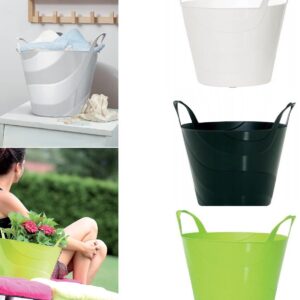 Flexi Bucket Plastic Tub 15 30 45L Bin Storage Feed Garden Building Laundry Toys