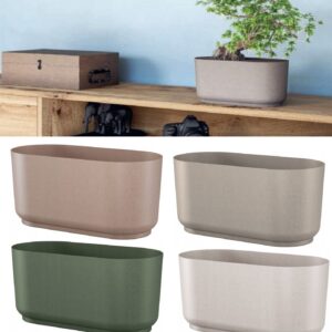 Plant Pot Trough Long Plastic Box Planter Succulent Garden Window Herb Flower