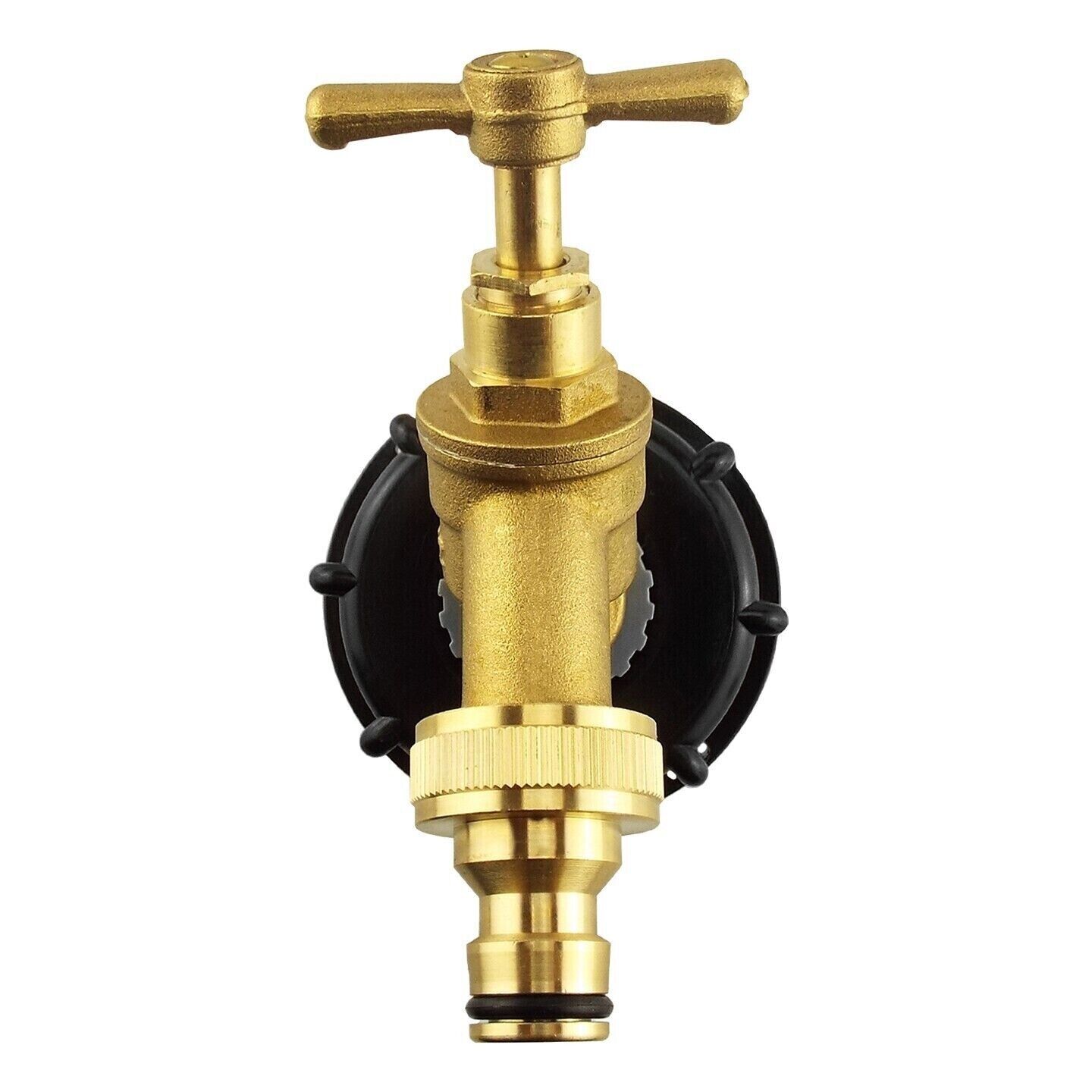 IBC TANK ADAPTER TAP S60X6 60MM COARSE THREAD BRASS GARDEN QUICK HOSEPIPE OUTLET - Image 5