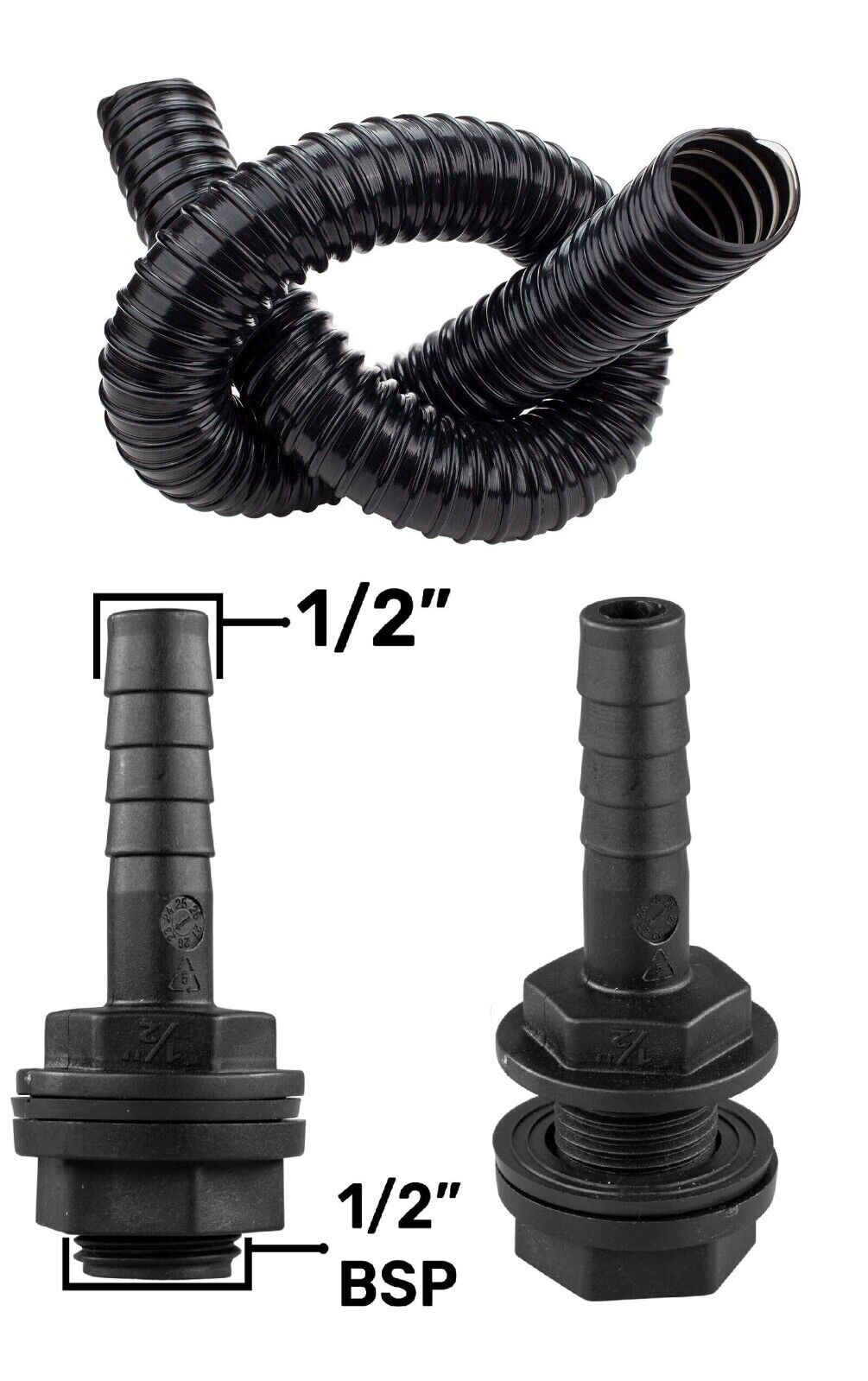 Water Butt Connector Pipe Link Kit, Connect 2 Rain Tanks Together All Sizes - Image 7