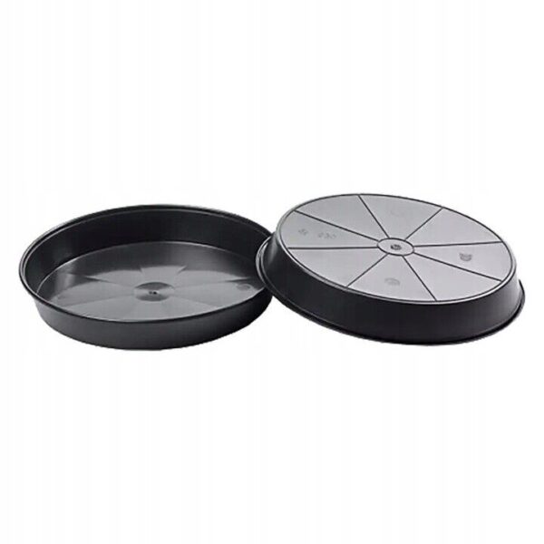 Black Round Plastic Water Plant Pot Saucer hydroponics 18/25/30/35/40/45/50cm