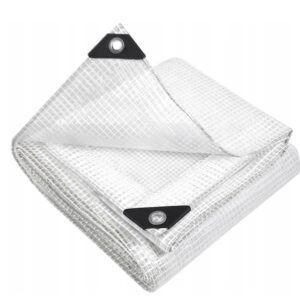 TRANSPARENT CLEAR Tarpaulin Heavy Duty Waterproof Cover Tarp Ground Sheet Mesh