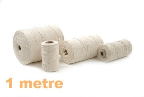 100% Cotton Twisted Cord Craft Macramé Artisan String Natural Beige 2mm - Image 7