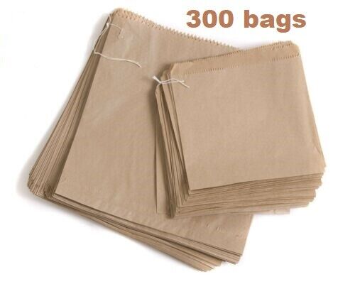 Paper Food Bags Brown Kraft Strong for Sandwiches Grocery Takeaway 9 Sizes Flat - Image 6