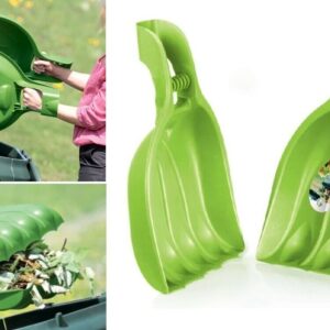 2x Leaf Grabs Grabber Hand Held Collector Gather Leaves Cleaning Garden Scoops