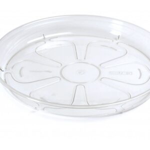 Round Transparent Plastic Plant Pot Saucers Water Trays Sizes Available 14-46cm