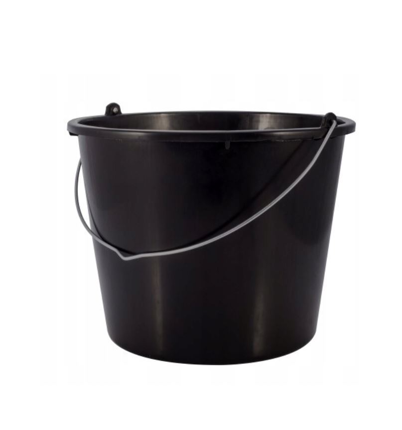 Plastic Bucket Black Heavy Duty Standard Builders Equestrian Various sizes - Image 20