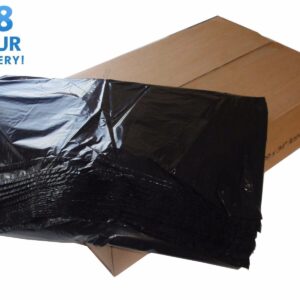BLACK BIN BAGS LINERS HEAVY DUTY REFUSE CHSA SACKS RUBBISH BAG 200G GWH2 90L