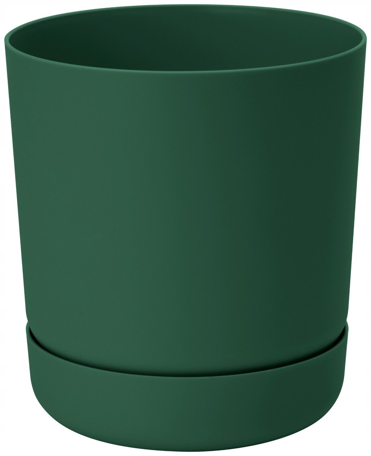 Plant Pot with Saucer Flowerpot Round Plastic Modern Decorative 6 Pastel Colours - Image 13