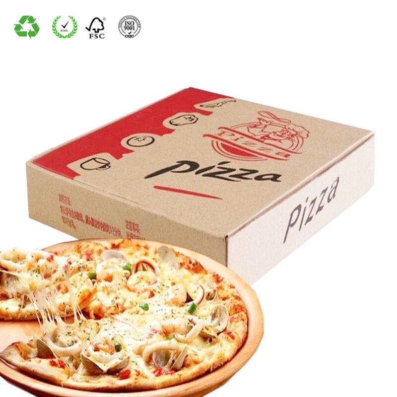 Pizza Boxes, Takeaway Pizza Cake Strong Quality Postal Boxes Brown 7" - 16" inch - Image 5