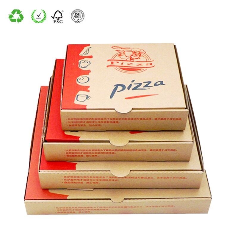 Pizza Boxes, Takeaway Pizza Cake Strong Quality Postal Boxes Brown 7" - 16" inch - Image 6