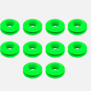 20 Green Plastic Snap Eyelets 12mm, Washer Sealed for Tarpaulin & Groundsheets