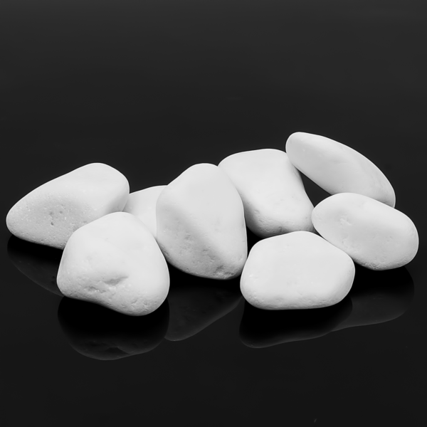 Natural Stones for gas fires bioethanol  white replacement coals/pebbles 1kg