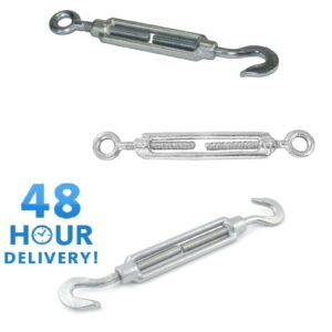 Turnbuckle Screw Straining Tensioner M6 M8 M10 M12 M14 M20 HEAVY DUTY Galvanised