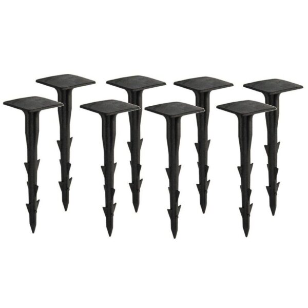 PEGS GROUND GARDEN WEED BARRIER MEMBRANE PINS FABRIC HOOKS STAPLES FIXINGS 5"