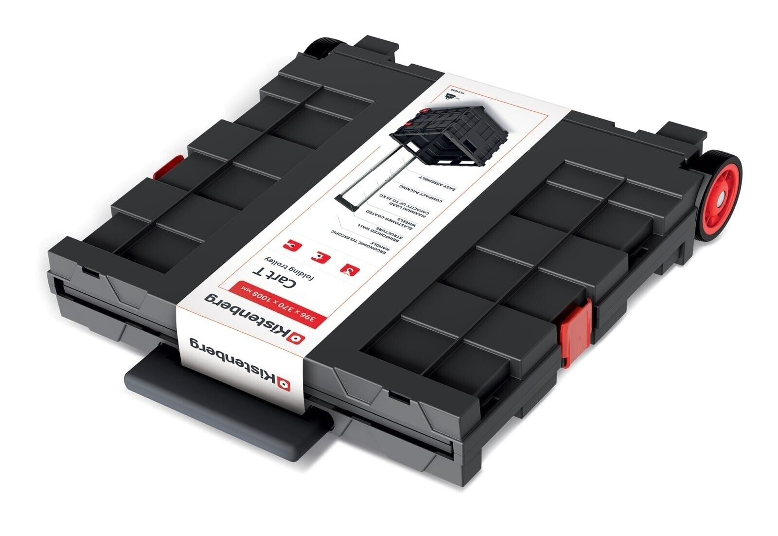 SHOPPING TROLLEY CART FOLDING FOLDABLE ROLLING CAR BOOT STORAGE BOX 30KG - Image 7