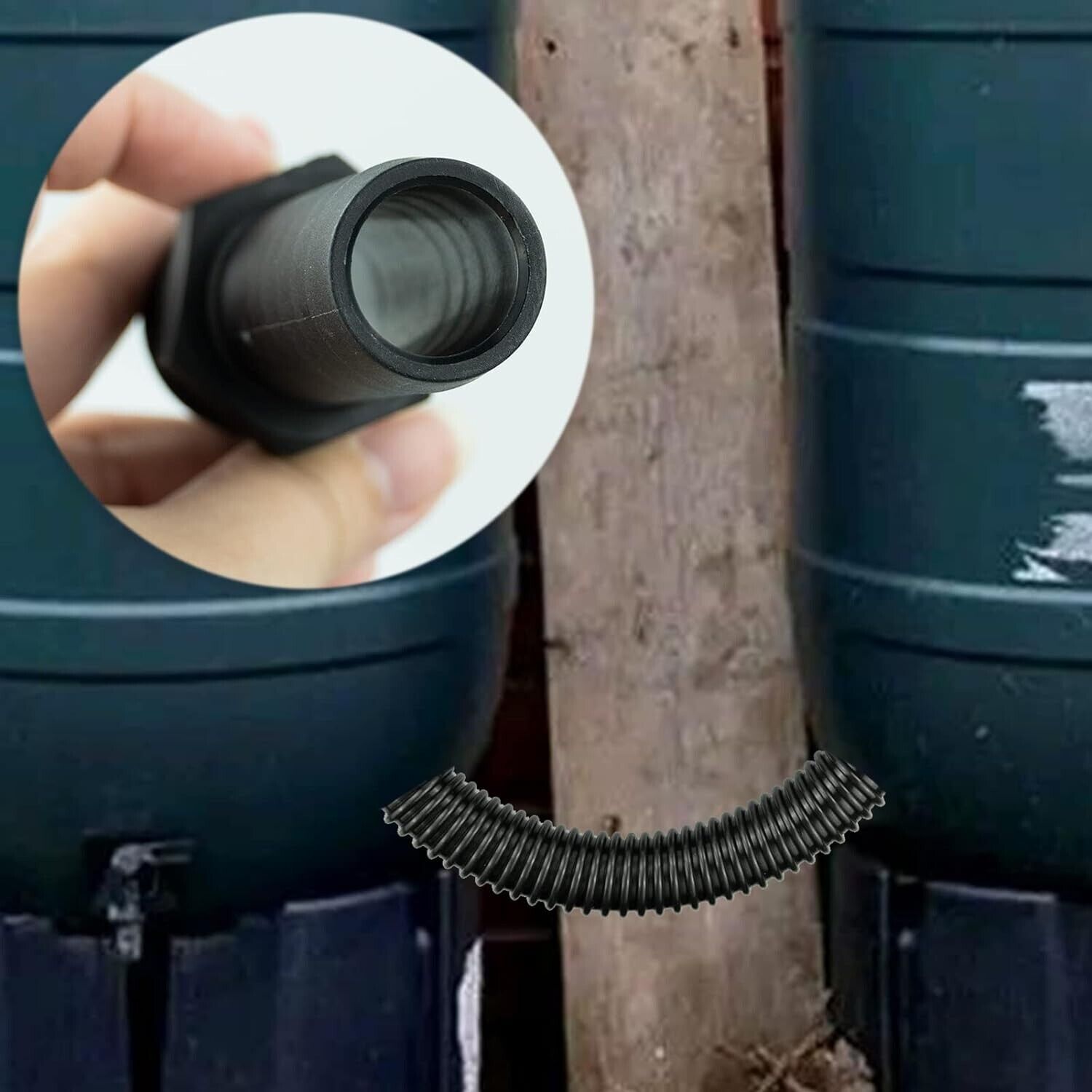 Water Butt Connector Hose Pipe Link Fittings Kit Save & Store Rainwater Garden - Image 3