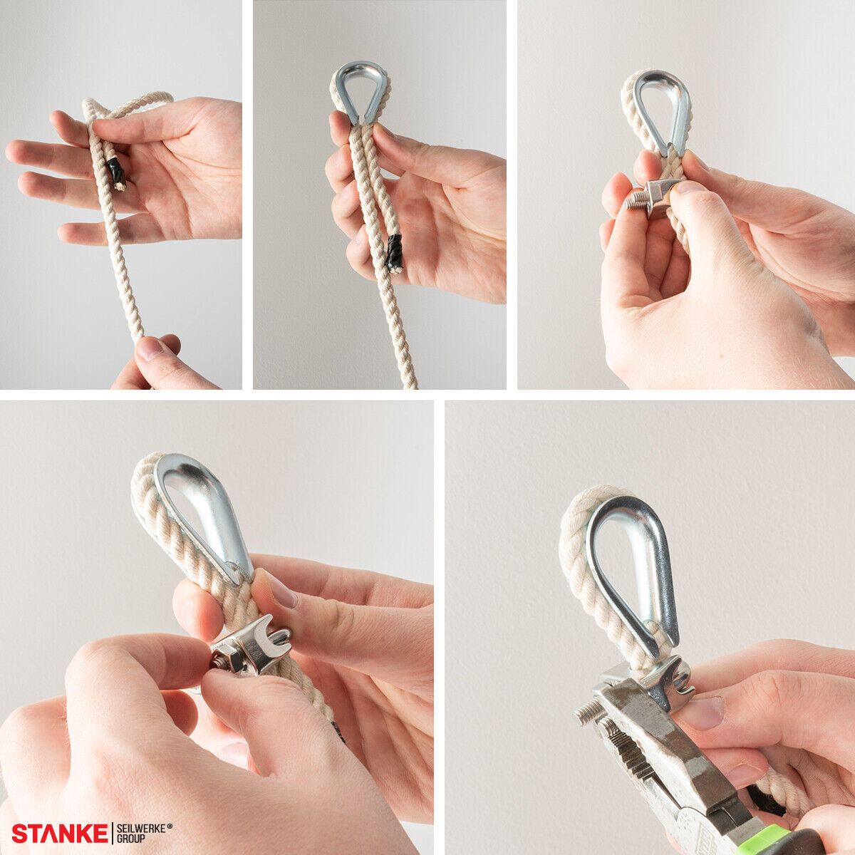 STAINLESS STEEL INOX THIMBLE WIRE CABLE ROPE CLIPS CLAMPS MARINE 3, 4, 5, 6mm - Image 5