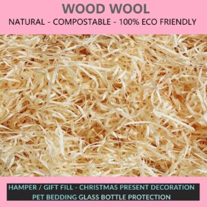 Luxury Dried WOOD WOOL Packaging Fill Filling Hamper Gift Basket WoodWool