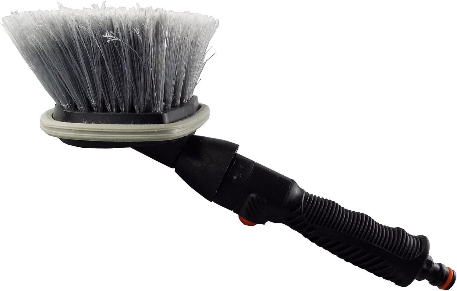 Car Wheel Brush with Hose Connection and On/Off Valve - Super Soft, Round Head - Image 2