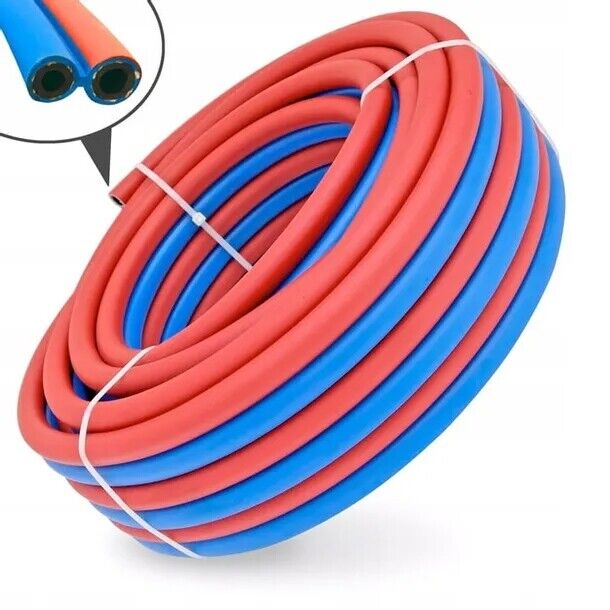 Twin Line Welding Hose 20 Bar for Oxygen and Acetylene 5/16" 6mm 9mm Cutting - Image 2