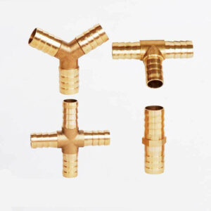 BRASS T Y JOINER Various Piece Fuel Hose Gas Joiner TEE CONNECTOR (VARIOUS SIZE)