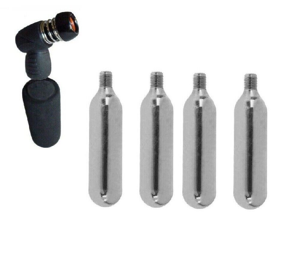 16g Threaded Cartridge Capsule CO2 or Tyre Inflator Mosa Gas Bike Pump Tube Air