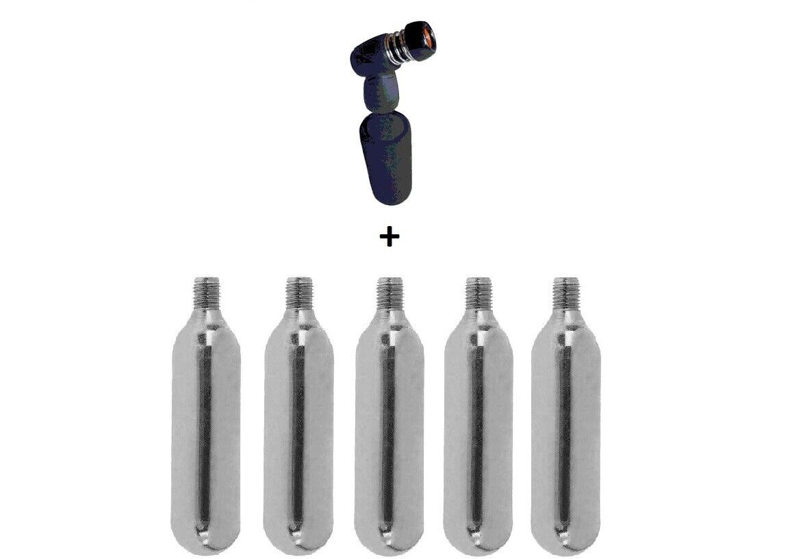 16g Threaded Cartridge Capsule CO2 or Tyre Inflator Mosa Gas Bike Pump Tube Air - Image 5