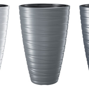 Round Tall Plant Pot Elegant Large Flower Indoor Outdoor Garden Planters Maze