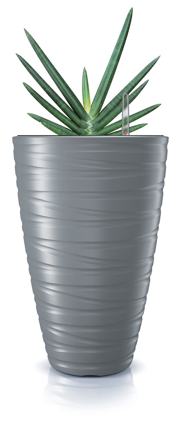 Round Tall Plant Pot Elegant Large Flower Indoor Outdoor Garden Planters Maze - Image 2