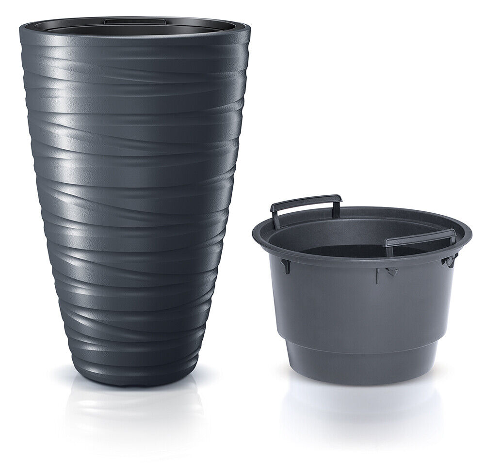 Round Tall Plant Pot Elegant Large Flower Indoor Outdoor Garden Planters Maze - Image 8