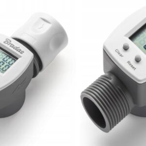 Water Flow Meter Garden Tap Counter Measure with Quick Connect to Hose Outlet