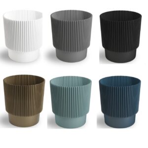 Plant Pots Flower Planter 3 Colours 3 sizes Plastic Pot Modern Elegant