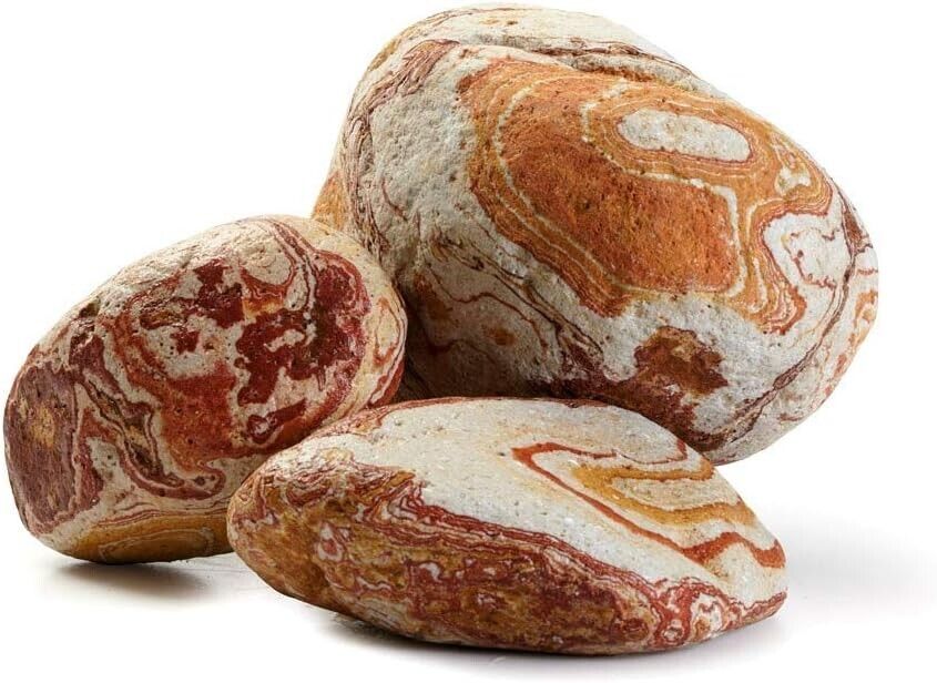 B2C Decorative Rainbow Orange White Stones/Pebbles *** HOME & GARDEN ** AQUARIUM