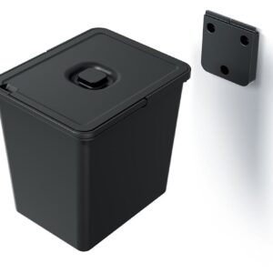 Sorting Waste Bin Recycling Segregation Stackable Lidded Handle Wall mounted