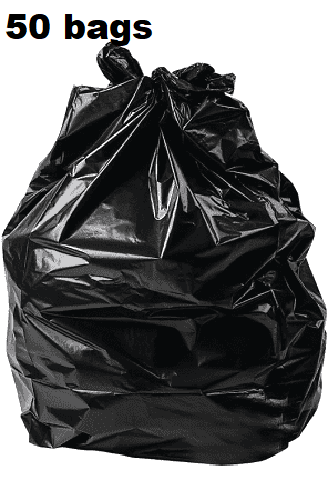 BLACK BIN BAGS LINERS HEAVY DUTY REFUSE CHSA SACKS RUBBISH BAG 200G GWH2 90L - Image 5