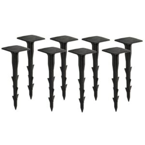 PEGS GROUND GARDEN WEED BARRIER MEMBRANE PINS FABRIC HOOKS STAPLES FIXINGS 5"