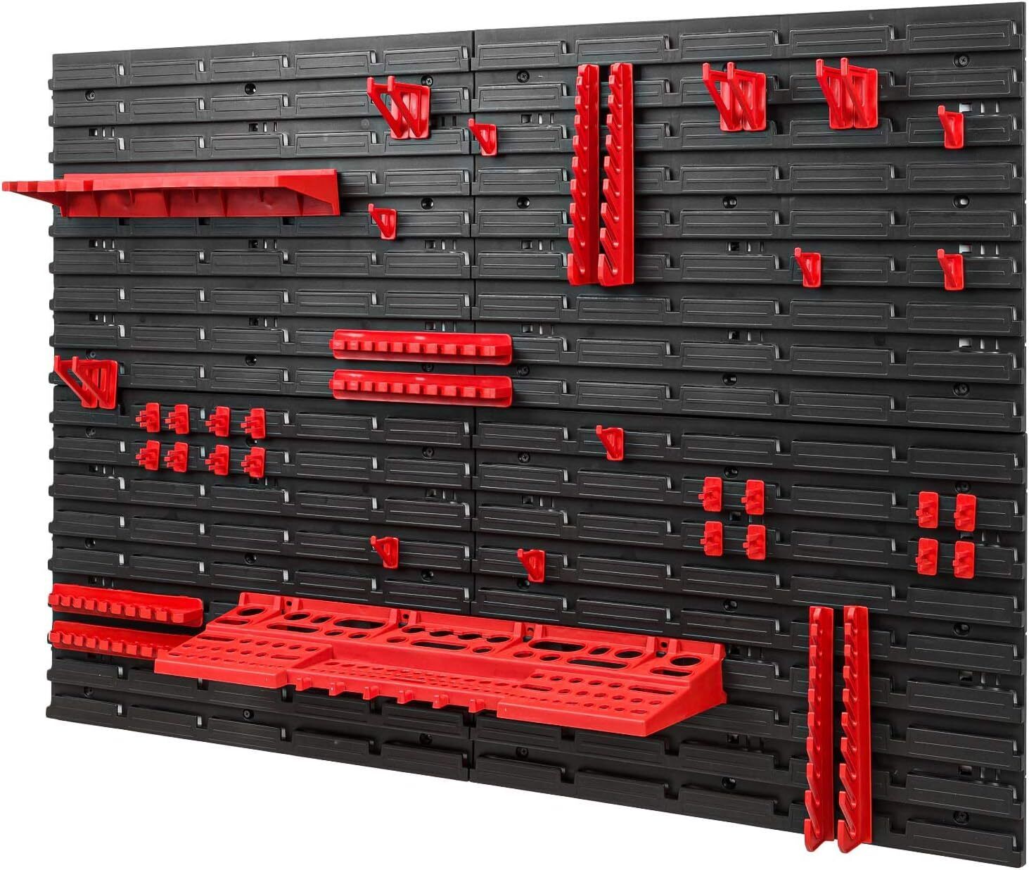 WALL MOUNTED TOOL PEG BOARD 1152mm x 780mm 36 Elements GARAGE STORAGE BINS WORKSHOP RACK SHED ORGANISER - Image 6