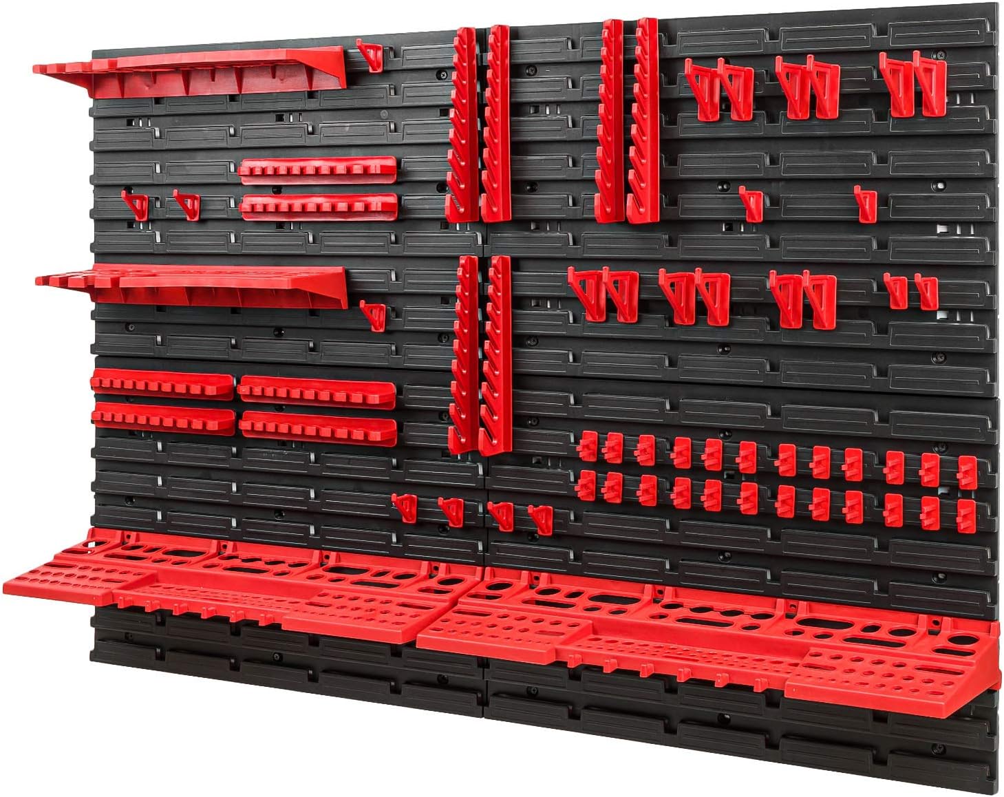 WALL MOUNTED TOOL PEG BOARD 1152mm x 780mm 58 elements GARAGE STORAGE BINS WORKSHOP RACK SHED ORGANISER - Image 4