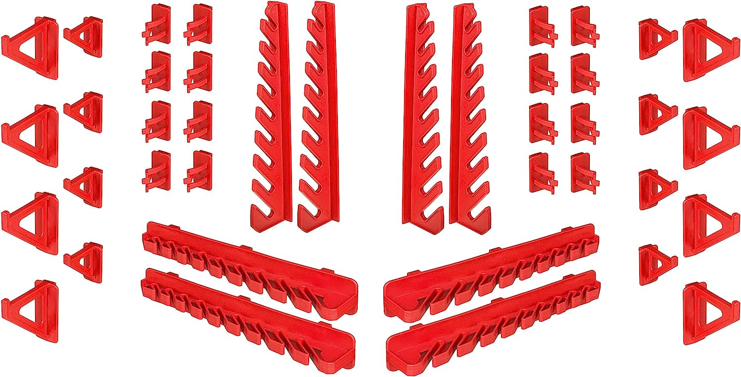 WALL MOUNTED TOOL PEG BOARD 1152mm x 780mm 54 ELEMENTS GARAGE STORAGE BINS WORKSHOP RACK SHED ORGANISER - Image 6