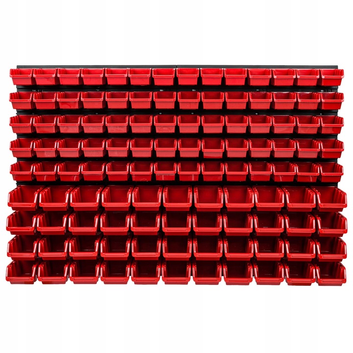 WALL MOUNTED TOOL PEG BOARD 1152mm x 780mm 114 ELEMENTS GARAGE STORAGE BINS WORKSHOP RACK SHED ORGANISER - Image 2