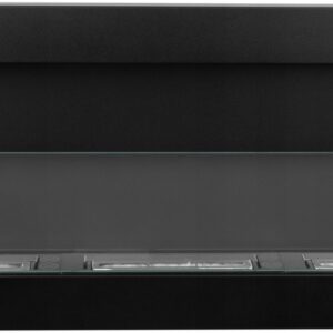 Bio Ethanol Fireplace Biofire Fire Gloss Black Wall Glass 1400 x 400 Modern Stylish