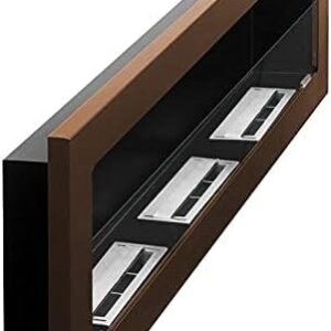 Bio Ethanol Fireplace Biofire Fire Bronze Wall Modern 1200 x 400 Stylish