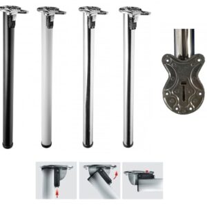 Table Folding Leg Breakfast Bar Worktop Support Kitchen Round 710 / 870mm