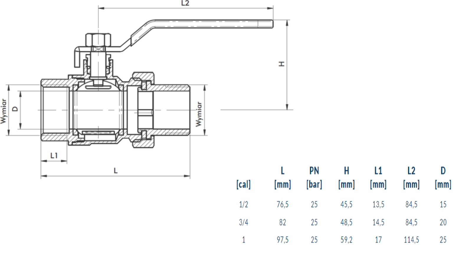 Ball Lever Valve Full Flow Ball Lever Valve BSP Pipe Thread M/F/ F/F 1/2 3/4 1" - Image 5