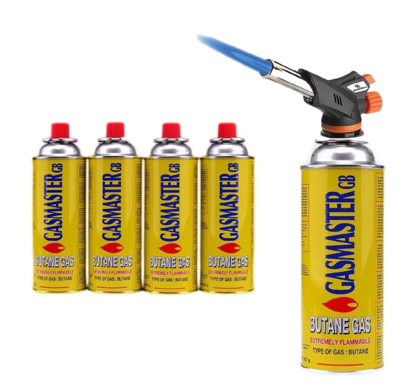 BUTANE BLOW TORCH or FLAMETHROWER WEED BURNER WELDING GAS IGNITION SOLDERING - Image 9