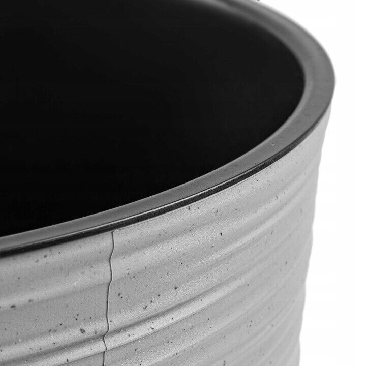 Round FURU Style Look Planter Tall Flower Plant Pot Indoor Outdoor Garden Decor - Image 29