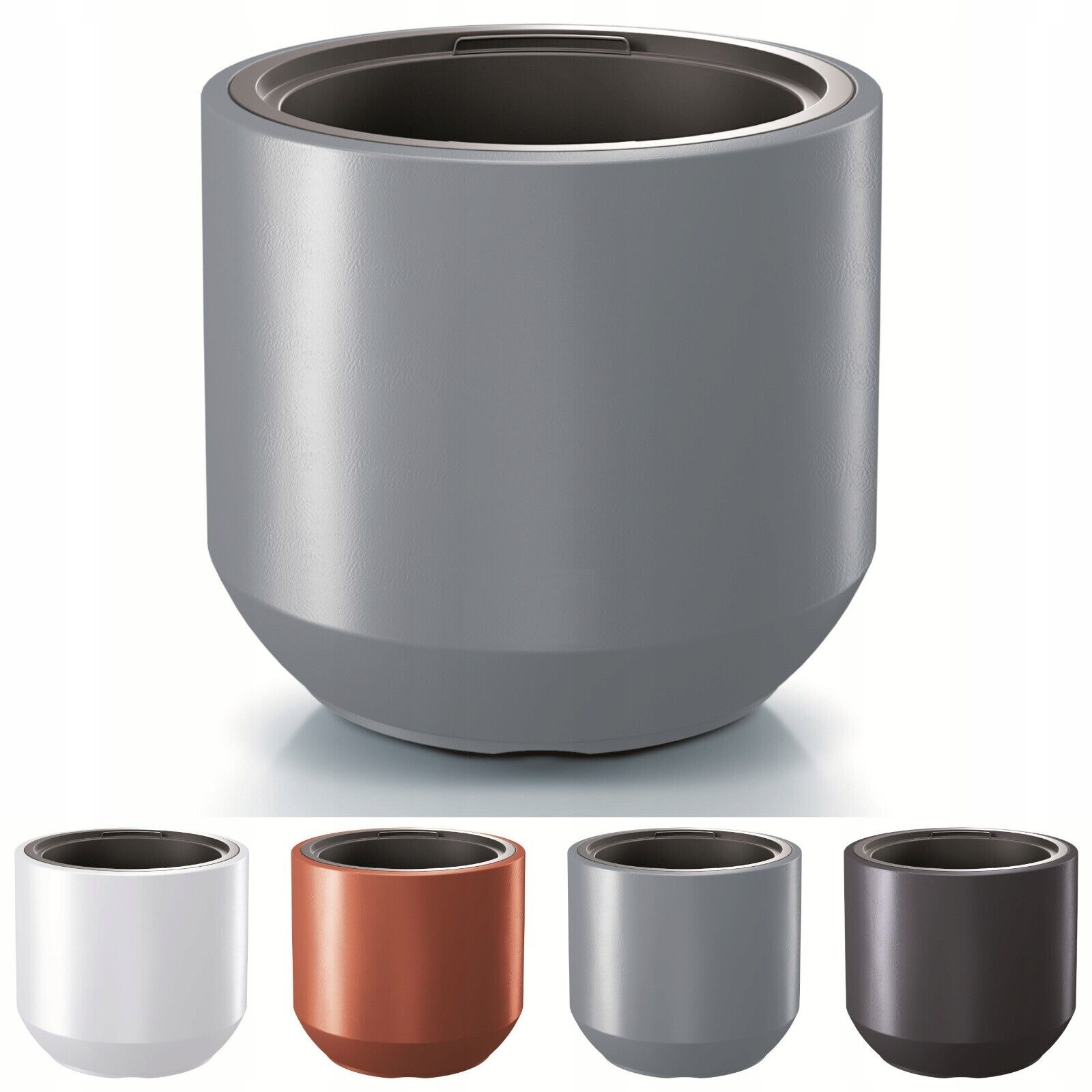 Round Plant Pot Elegant Large Flower Indoor Outdoor Garden Planters Heos 36L