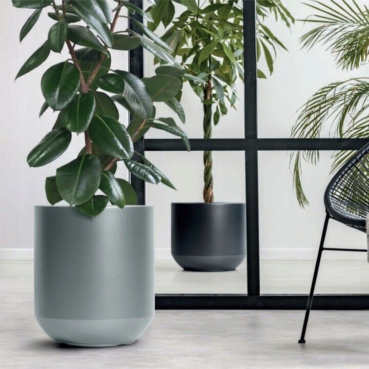 Round Plant Pot Elegant Large Flower Indoor Outdoor Garden Planters Heos 36L - Image 5